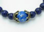 Preview: Dark blue natural stone bead bracelet